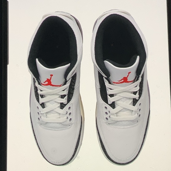 AIR JORDAN 3 RETRO CEMENT GREY NWT OG All size 7y-8.5w - Picture 6 of 11